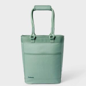 Embark 14 Can Soft Cooler Tote Insulated Lunch Bag Sage Green Outdoor Travel